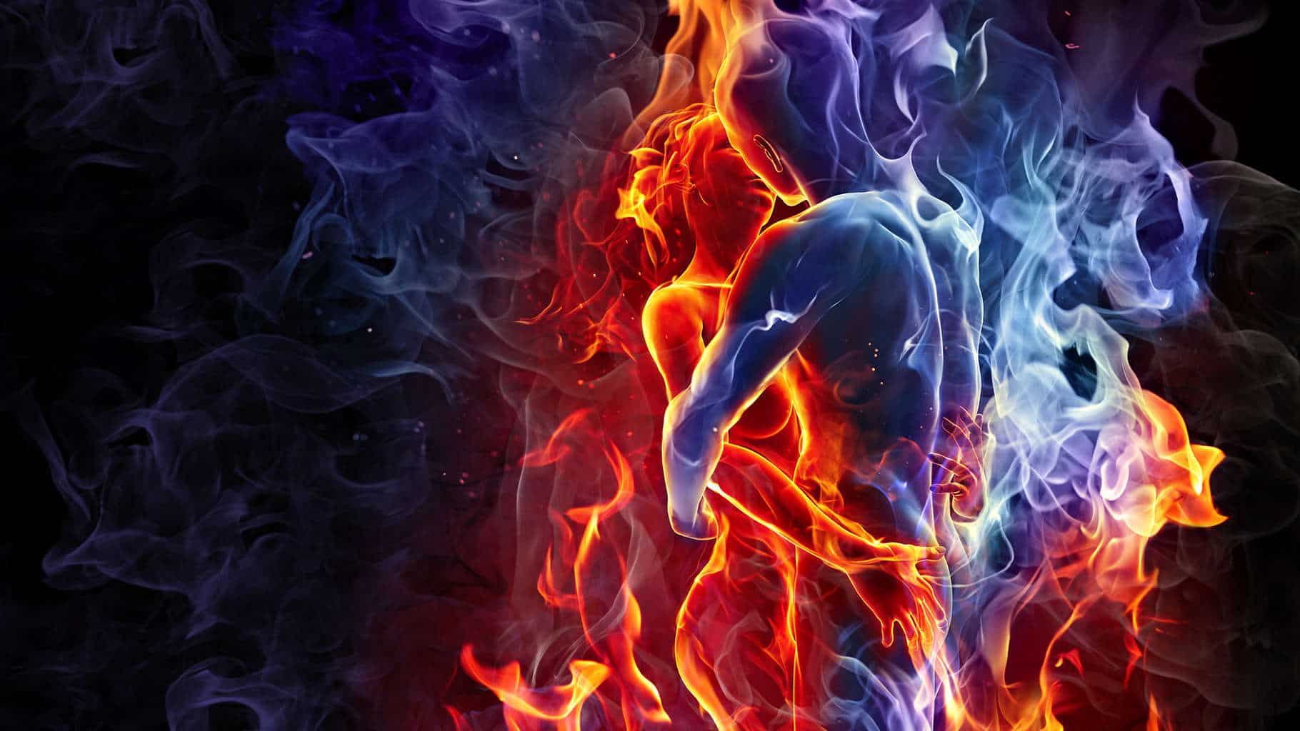 love-kiss-man-woman-silhouette-fire-smoke