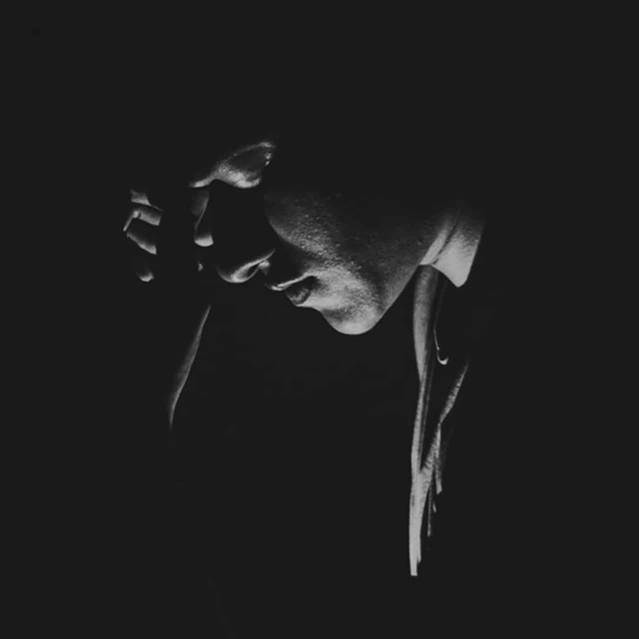 dark man dark square